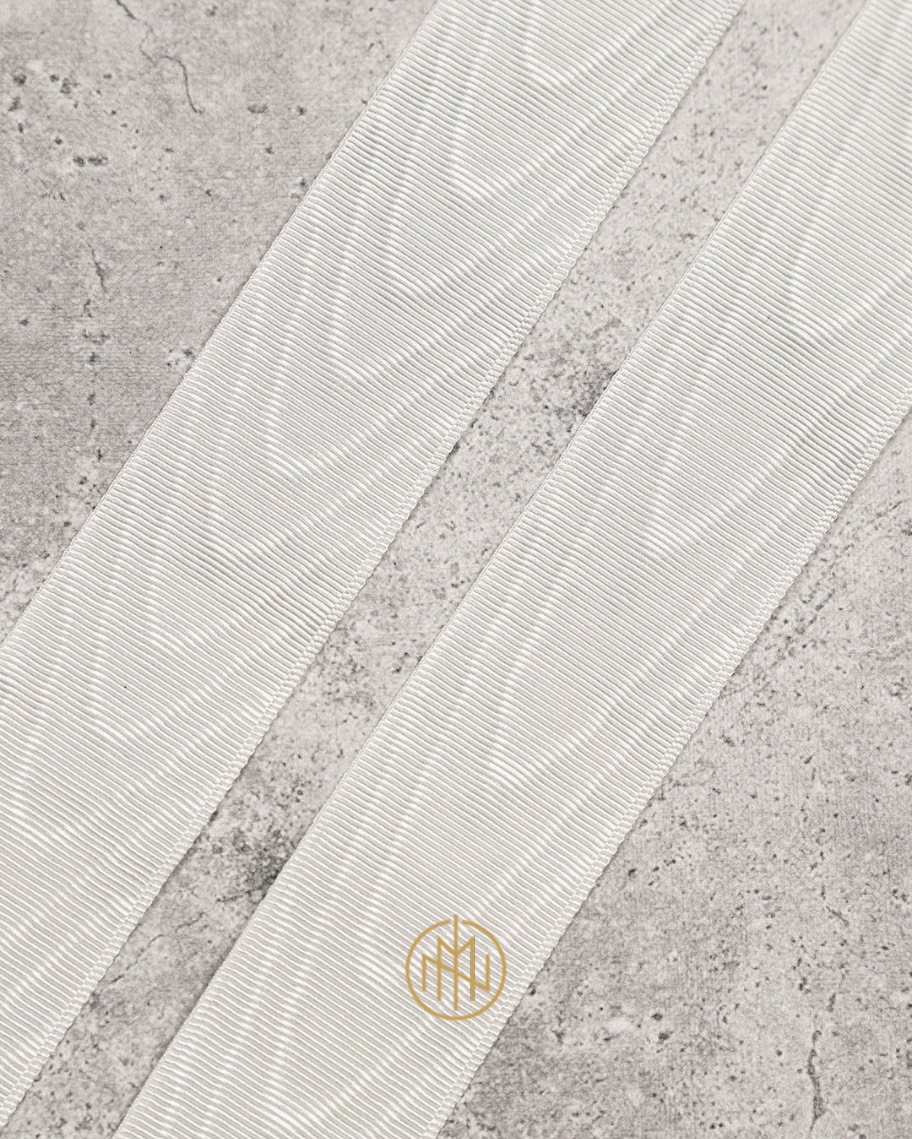 szelki jamesa bonda z mory jedwabnej białe do smokingu - mora jedwabna