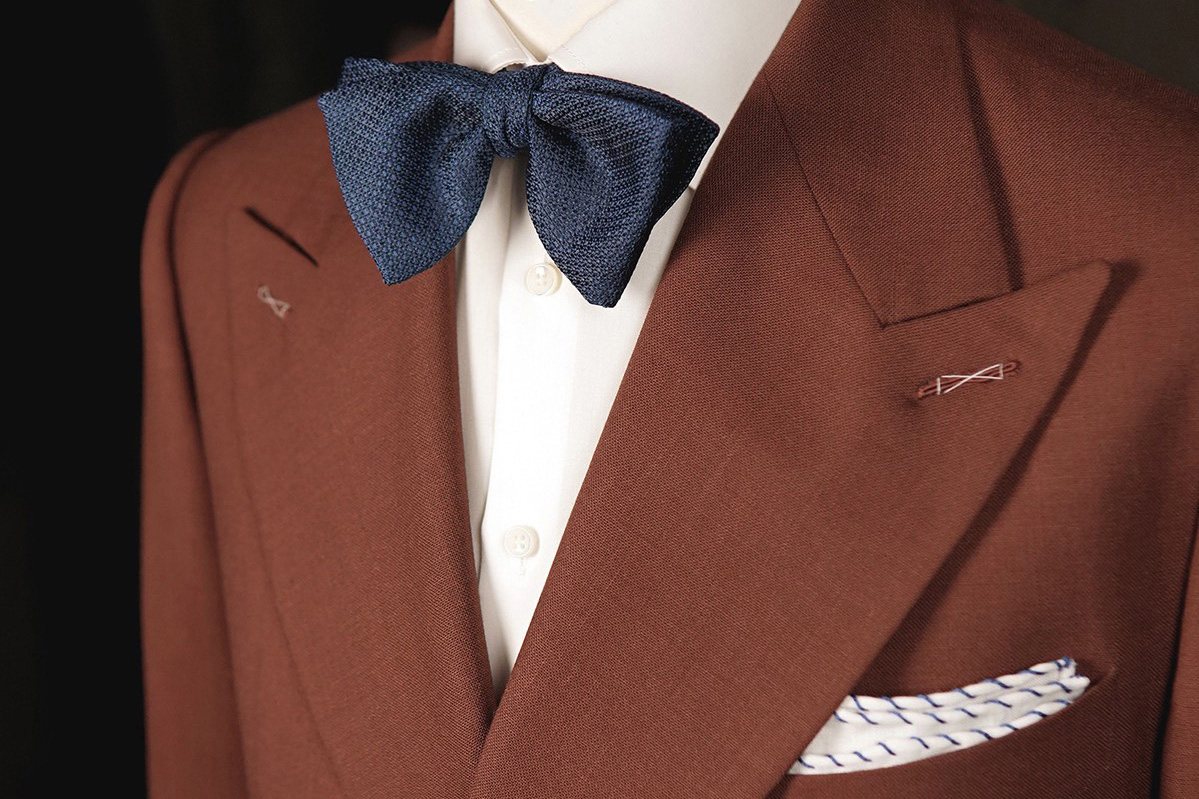 Marynarka dwurzędowa Morgan & Ness - ceglana wełna tropik