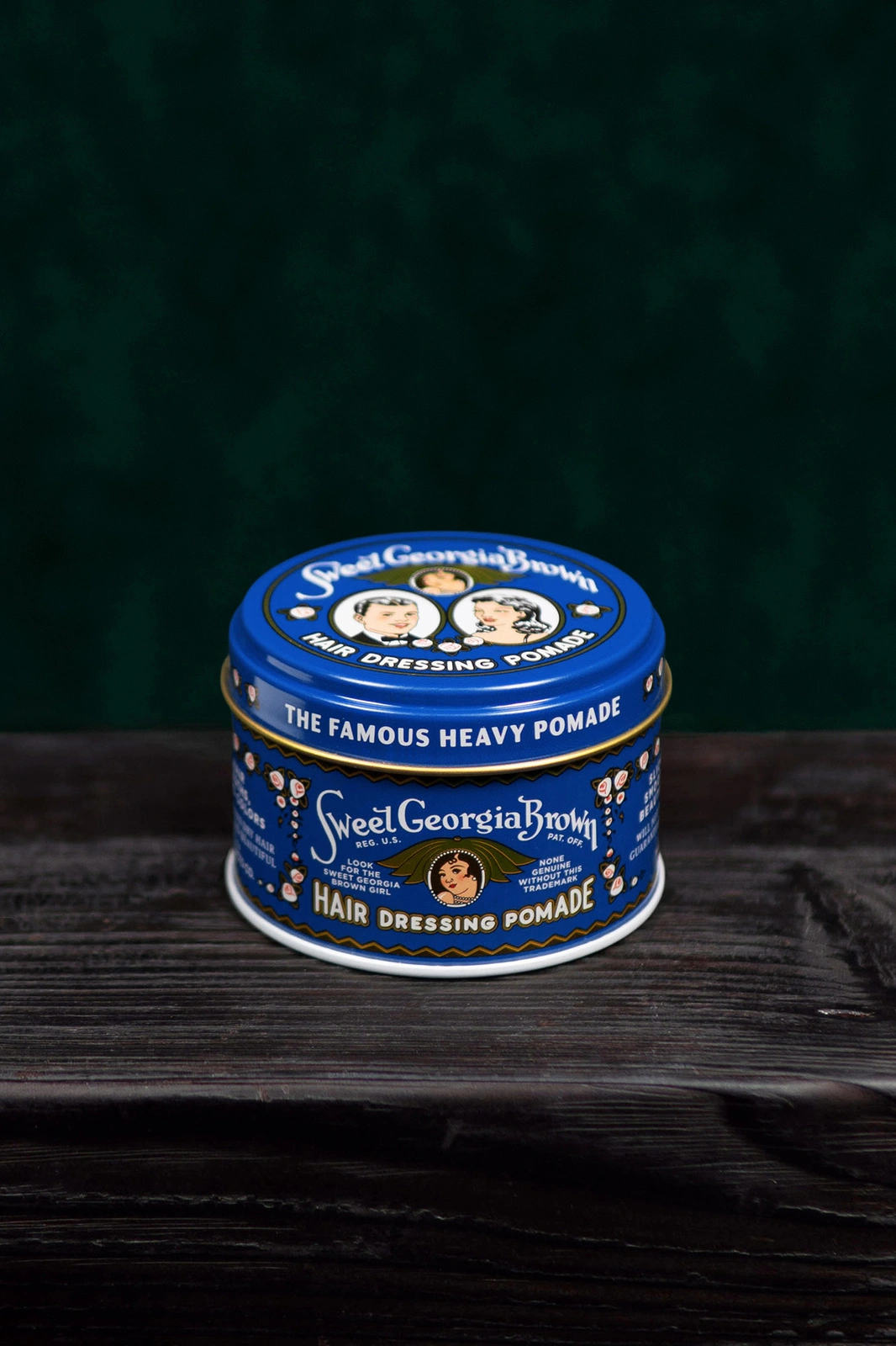 sweet georgia brown hair dressing pomade blue Vintage Sweet Georgia Brown Pomade Sample Tin  Sideshow at the American  Visionary Art Museum