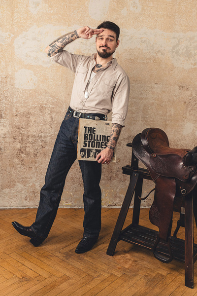 Montana work shirt - koszula nieformalna z kieszeniami z kremowej flaneli