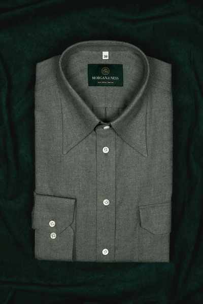 Koszula nieformalna z szałwiowej flaneli z kieszeniami | Montana work shirt