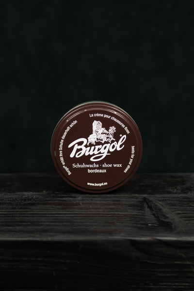 Woskowa pasta do butów Burgol Shoe Polishing Wax 100ml - bordowa/bordeaux (wosk)