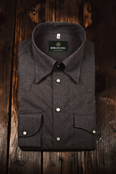 Koszula nieformalna western z flaneli | Montana patrol shirt