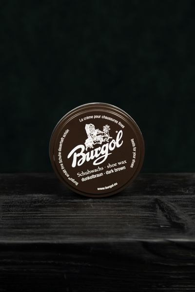 Woskowa pasta do butów Burgol Shoe Polishing Wax 100ml - ciemnobrązowa/dark brown (wosk)