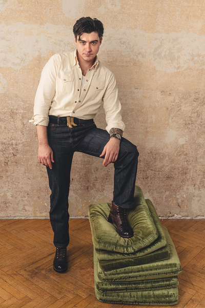 Koszula nieformalna western ze sztruksu w maślanym kolorze | Dakota patrol shirt
