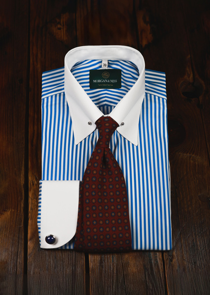 Koszula formalna winchester pin collar w prążek | Wall Street