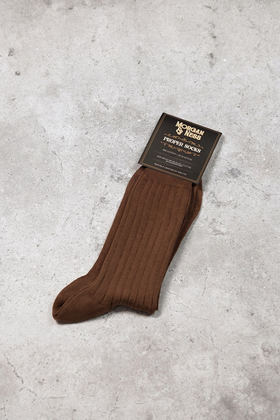 Skarpety tytoniowe w prążek - Proper Socks (USA)