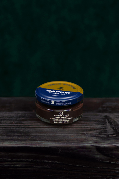 Krem do butów Saphir BDC Pommadier Creme Surfine - ciemny brąz/dark brown (odcień 05)