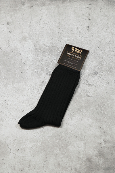 Skarpety czarne w prążek - Proper Socks (USA)