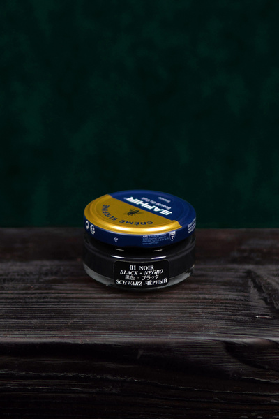 Krem do butów Saphir BDC Pommadier Creme Surfine - czarny/black (odcień 01)