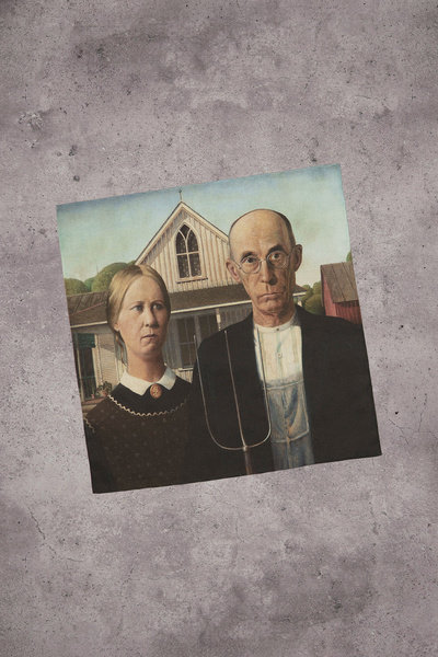 Poszetka “American Gothic” (Grant Wood) - Art Series