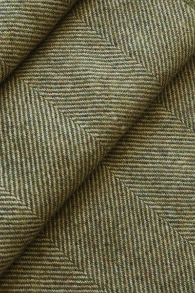 Szal z jagnięcej wełny merino - oliwkowy (Olive Drab)