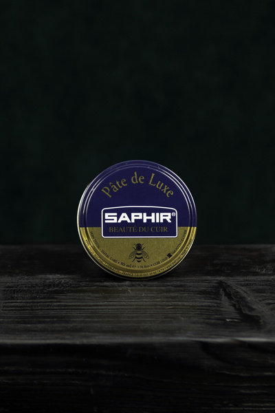 Woskowa pasta do butów Saphir BDC Pate de Luxe - czarny/black (odcień 01)